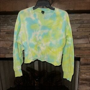 Wild Fable Tie-Dye Cropped Sweatshirt
